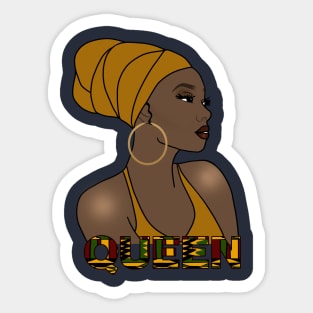 Black Queen Black Girl Magic Melanin Poppin Sticker